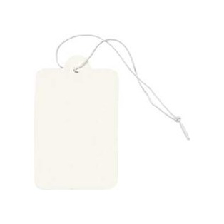 Tags, 25x40mm, white 20pcs