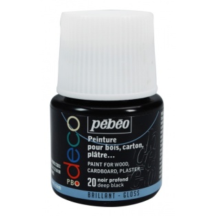 Akrüülvärv läikiv 45ml Deco/ 20 deep black