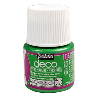 P.BO Deco-Painting pearl colour 45ml/ 118 dark green