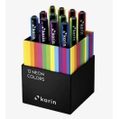 Pintselpliiats PRO Karin kompl. 12tk Neon colors