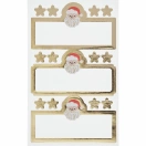 Paper labels Santa Claus 9pcs