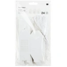 Advendikalendri valm. komplekt Majad/ valge, riputatav 24tk,