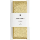 Dekoratiivpael metallik 38mm 3m/ kuldne glitter