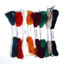 Stranded cotton set Burgundy, 8pcs