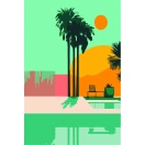 Painting by numbers 20x30cm Palm trees