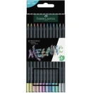 Värvipliiatsid Faber-Castell Black edition 12tk metallik
