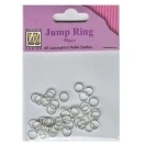Jump rings 6x0.7mm silver 50pcs