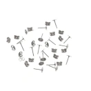 Kõrvarõnga toorikud 6mm- hõbedased 18tk