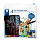 Coloring pencil Super Soft  cardboard kit 24pcs