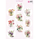 Disainpaber A4, Marianne Design- Sweet Bouquets -7cm