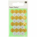 Foil-kleepsud mini 3 lehte, Faces