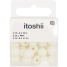 Itoshii pärlid, nat.valge ümar, 24tk, Ø 10 mm