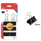 Paberiklamber 32mm, 6tk/ must