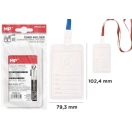 Kaardihoidja koos kaelapaelaga, valge