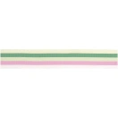 RIBBON, pink-cream- green