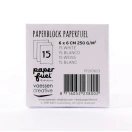 Drawing paper 6x6cm 250gsm White 15sheets