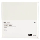 Jaapani Origami paber 15x15cm, Extra light, valge, 30l.
