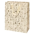 Kinkekott 26x32x12cm Nature Flowers gold