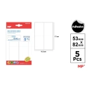 Adhesive labels 53x82mm, 20pc