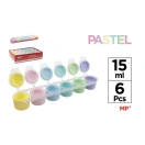 Guaššvärvide komplekt 6x15ml MP, pastel