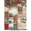 SL Designer paper pad Background Paper Cottage Christmas no. 484 - 36 Sheets