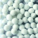 Pompoms, D: 15 mm, assort. 45 white