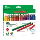 Felt pens 36pcs, Alpino