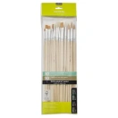 Pintslite komplekt, lapik-ümar 20tk, sünteetik, harjas