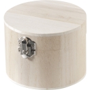 Wooden Box round 11x8cm
