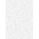 Kartong reljeefiga Milano valge A4/220g, 1leht