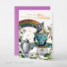 Greeting card B6/ Rainbow Gold