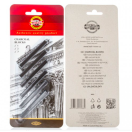 Set of artificial charcoals carre 8683 6