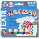 Solid Poster paint Playcolor One Textile 6pcs