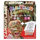 Playcolor komplekt Camouflage- näovärvid ja tekstiilivärvid