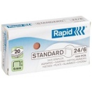 Staples Rapid Standard 24/6 Copper coated Box of 1000