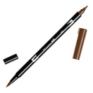 Calligraphy marker Tombow double nib, chocolate