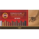Kuivpastellid Koh-I-Noor "Toison D'Or", 12tk, pruunid toonid