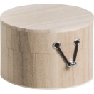 Wooden Box round 10x7cm