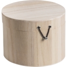 Wooden Box round 15x12cm