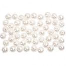 Plastikust pärlid d-5mm, pärlmutter, 100tk