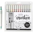 Sketch Marker, line width: 1+2-5 mm, asstd colours, 12pcs