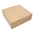 Wooden box 20.9x20.9x6.8cm