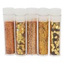 Glitter set 5x1.8gr gold