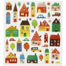 Stickers Houses, sheet 15x16,5 cm