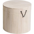 Wooden Box round 15x15cm
