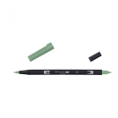 Calligraphy marker Tombow double nib holly green