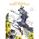 Greeting card B6/ BD Witch