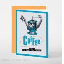 Greeting card B6/ Coffee first