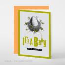 Greeting card B6/ baby nest