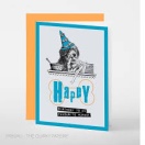 Greeting card B6/ BD Dog
